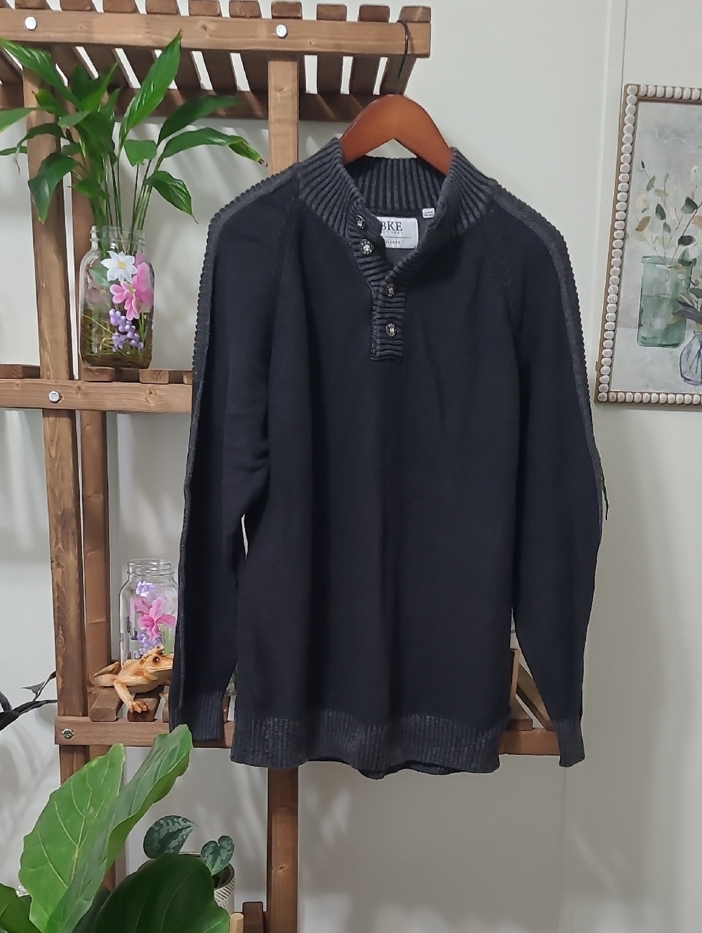 Muted Black BKE Sweater